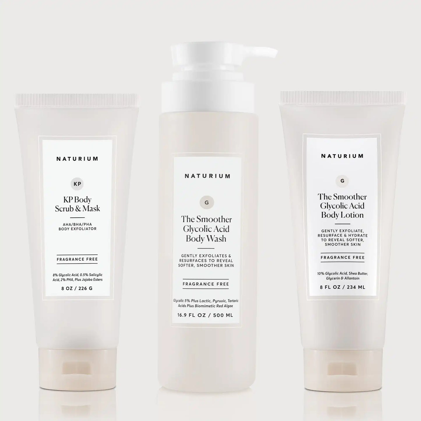 the-glycolic-acid-body-bundle-x4 NATR_KPScrub_SmootherBodyWash_SmootherLotion_Bundle_ecomm.webp