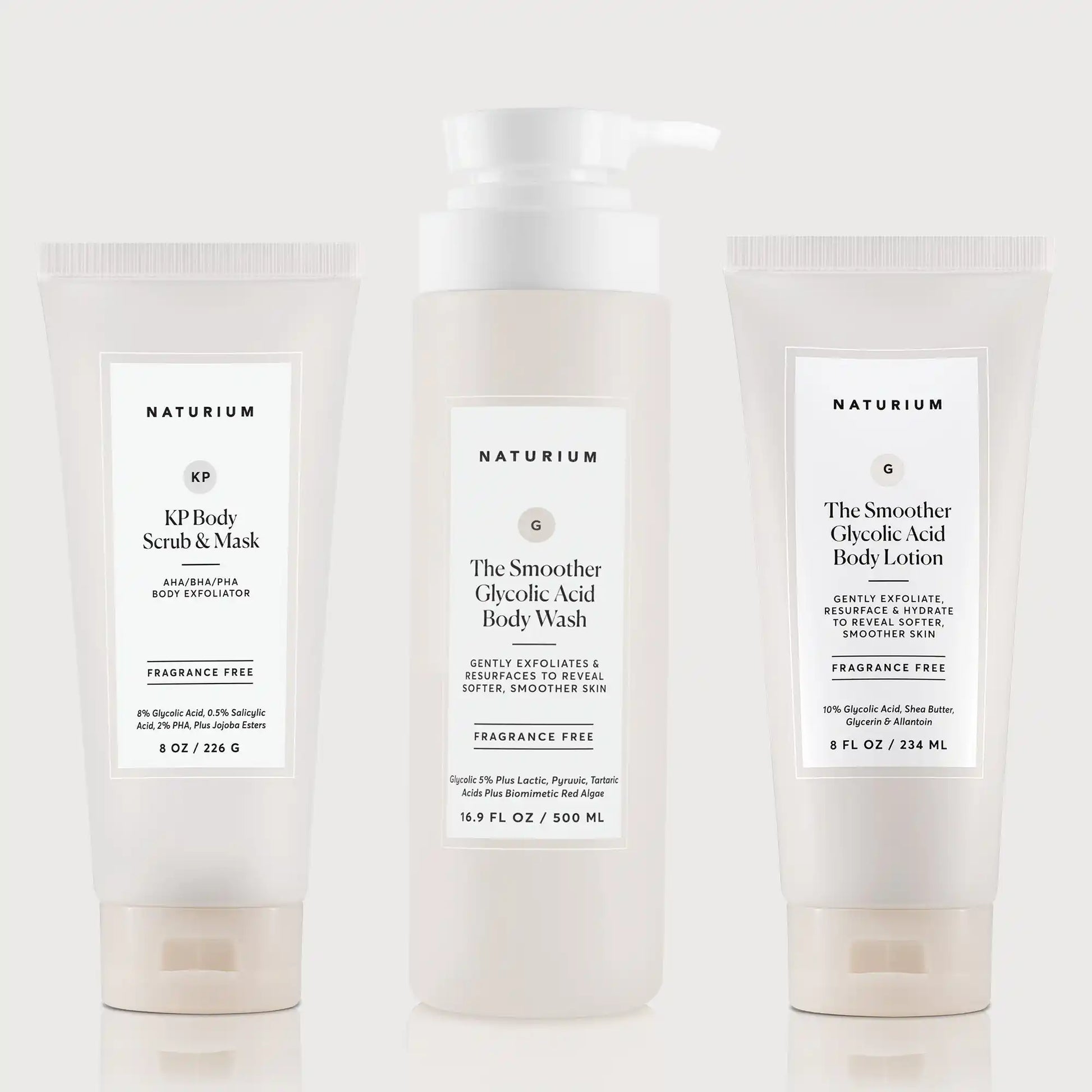 the-glycolic-acid-body-bundle-x4 NATR_KPScrub_SmootherBodyWash_SmootherLotion_Bundle_ecomm.webp